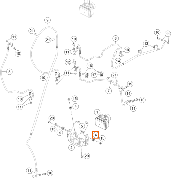 Tłumik modulujący ABS