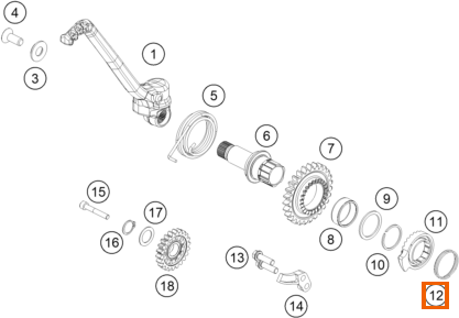 Sprężyna koła zapadkowego