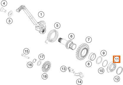 Koło zapadkowe rozrusznika nożnego