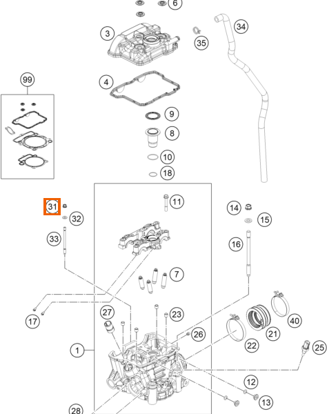 Nakrętka kołnierzowa M6x1 SW8