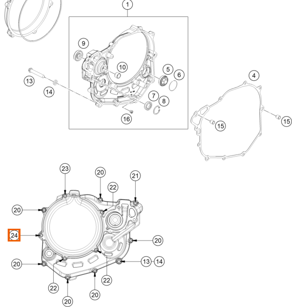 Śruba sześciokątna z kołnierzem M6x50