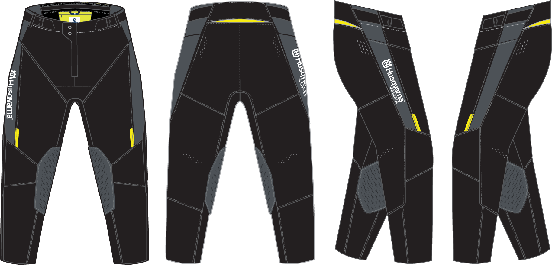 Spodnie Authentic czarno-szare