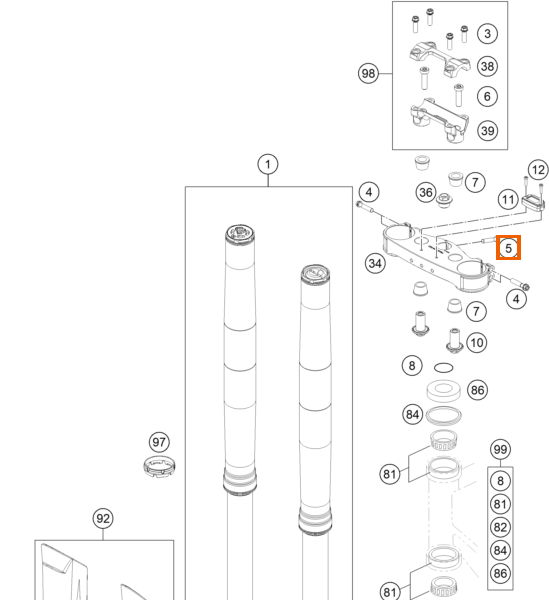 Śruba sześciokątna z kołnierzem M8x25