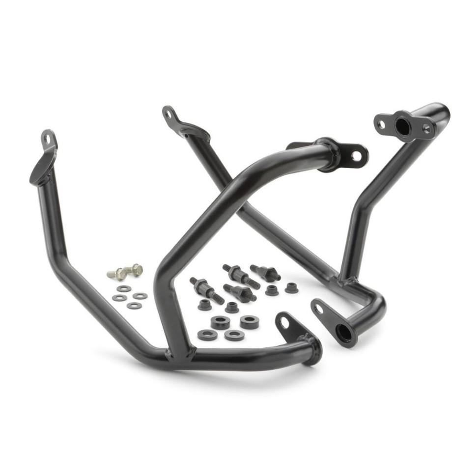 Zestaw crash bar stalowy czarny