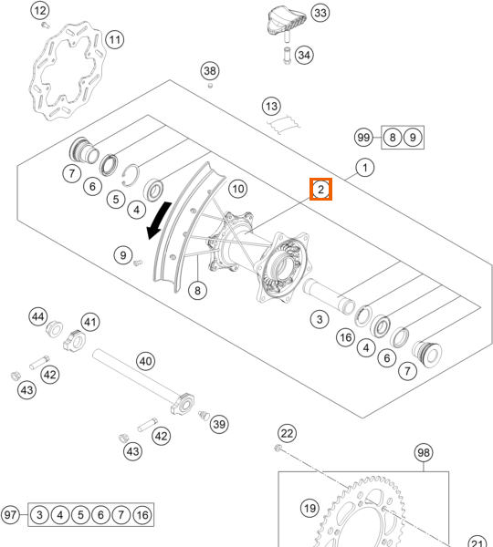 Piasta tylnego koła
