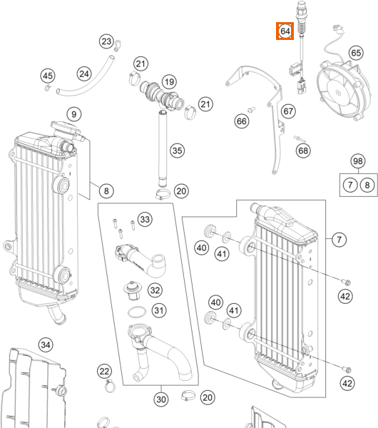 Wyłącznik temperatury z kablem