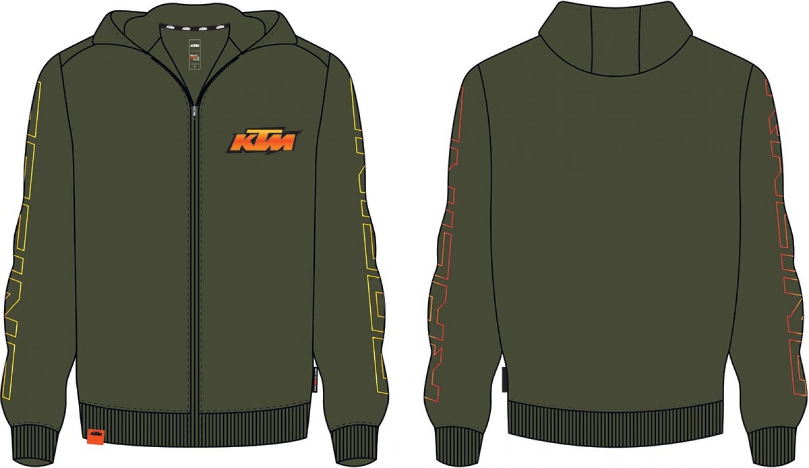 Kids Racing Zip Hoodie