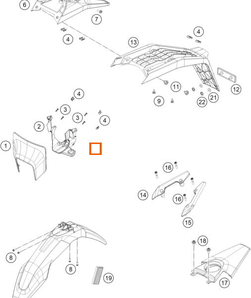 Uchwyt osłony bocznej