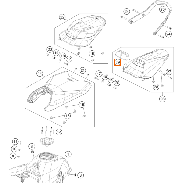 Pokrywa siedzenia pasażera