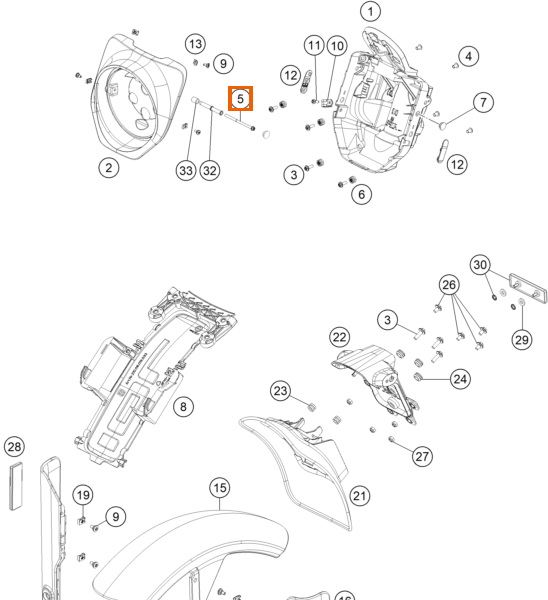 Śruba sześciokątna z kołnierzem M6x95