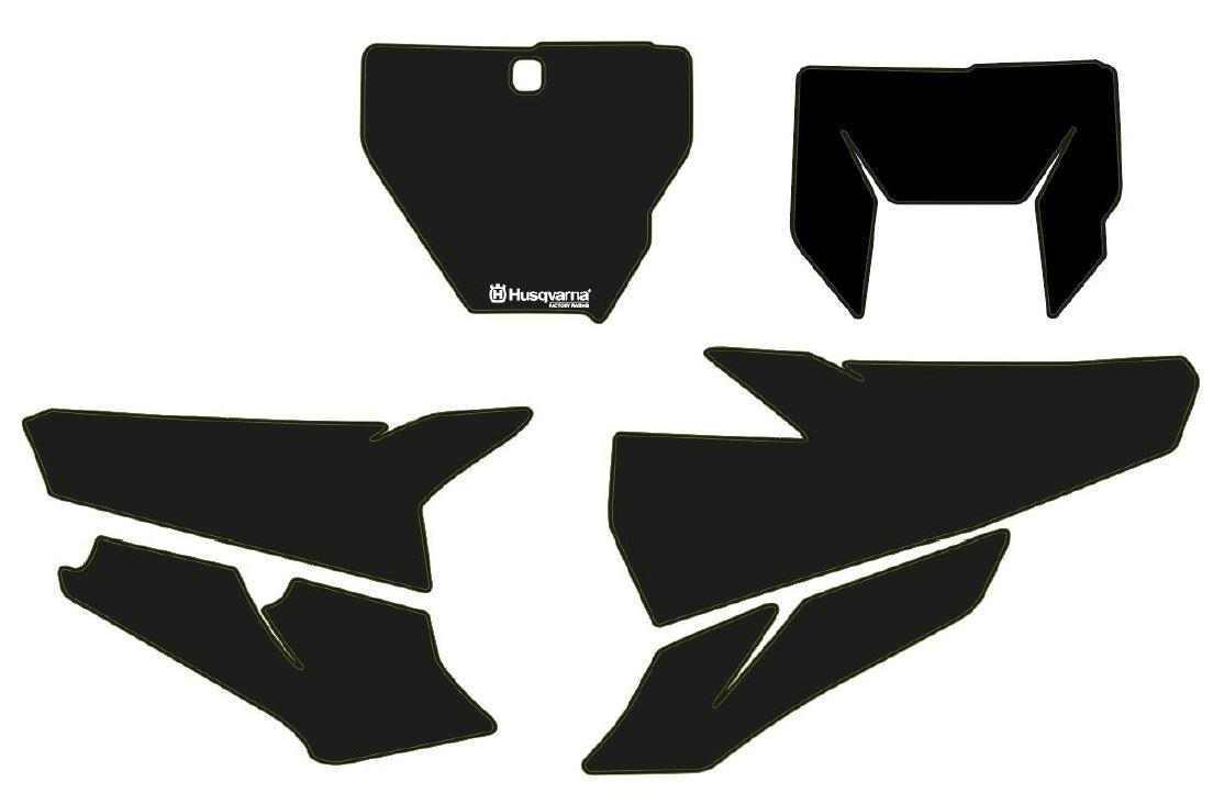 Tła numerów startowych czarne