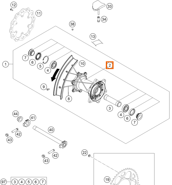 Piasta tylnego koła