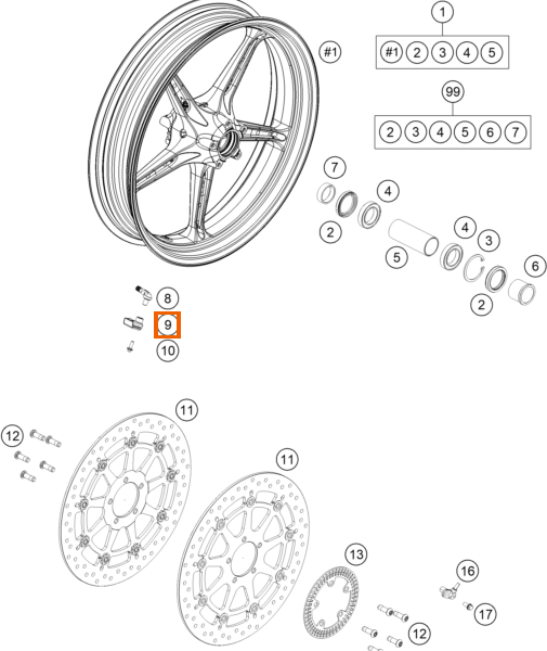 Czujnik ciśnienia powietrza w oponach 433 MHz