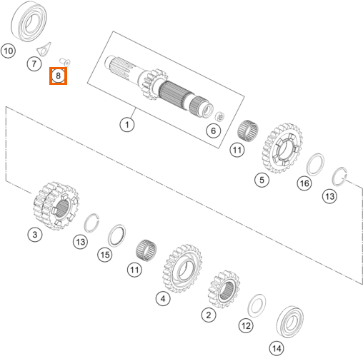 Wkręt wpuszczany M5x10