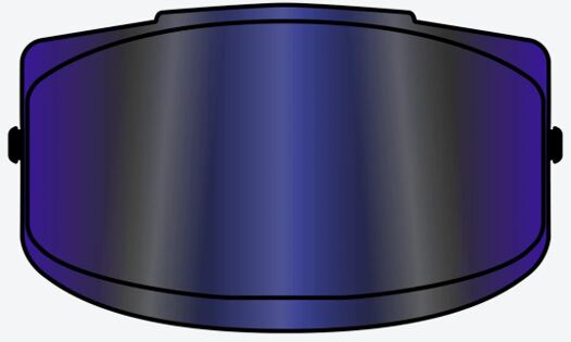 Daszek Spark 2 niebieski lustrzany uniwersalny