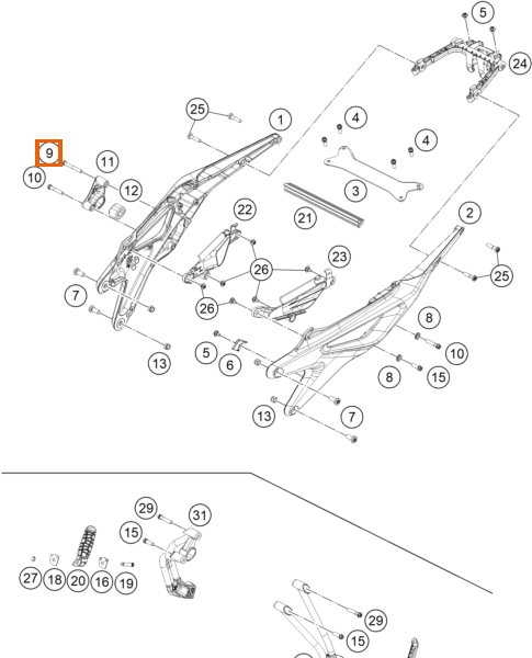 Śruba sześciokątna z kołnierzem M8x60 ISA 40 SS
