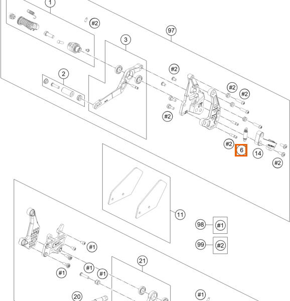 Sprężyna do dźwigni hamulca