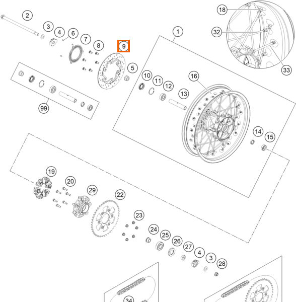 Tarcza hamulcowa tylna 230 mm