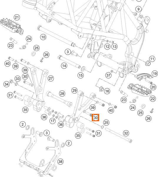 Śruba kołnierzowa ISA M8x40