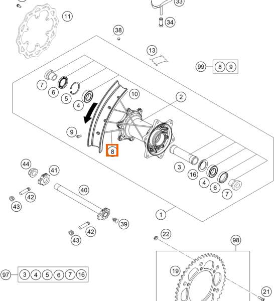 Szprycha M4,5x193-18" czarna