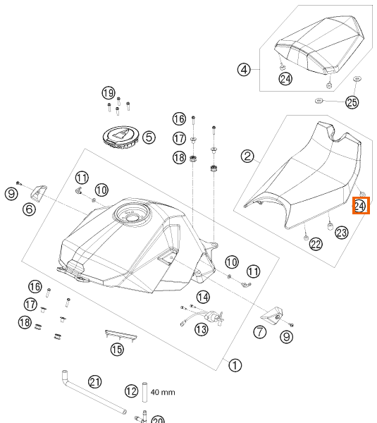 Podkładka gumowa 18x8