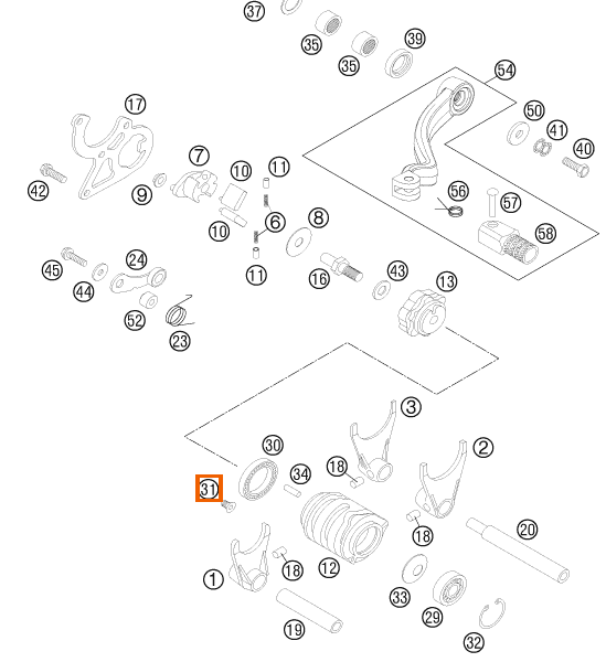 Wkręt z łbem płaskim DIN7991 M5X10 10.9