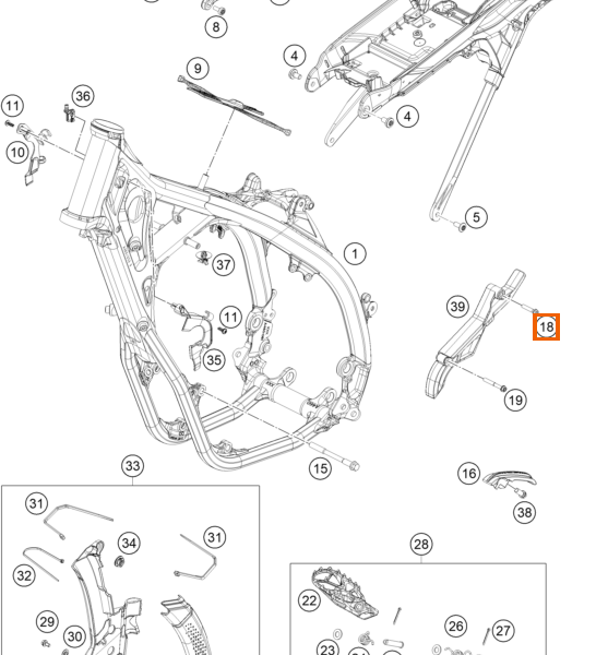 Śruba sześciokątna z kołnierzem M8x20 TX40