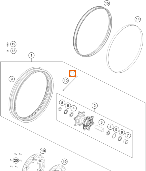 Nypel szprychy Quadrax M5