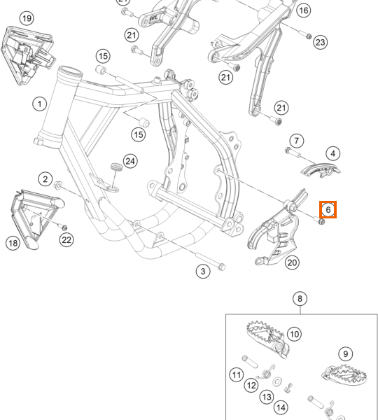 Śruba sześciokątna z kołnierzem zewnętrznym