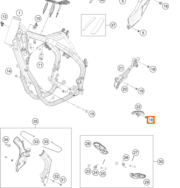 Śruba sześciokątna z kołnierzem M8x30