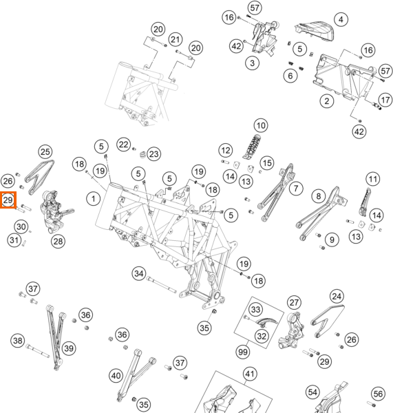 Śruba sześciokątna z kołnierzem M8x45