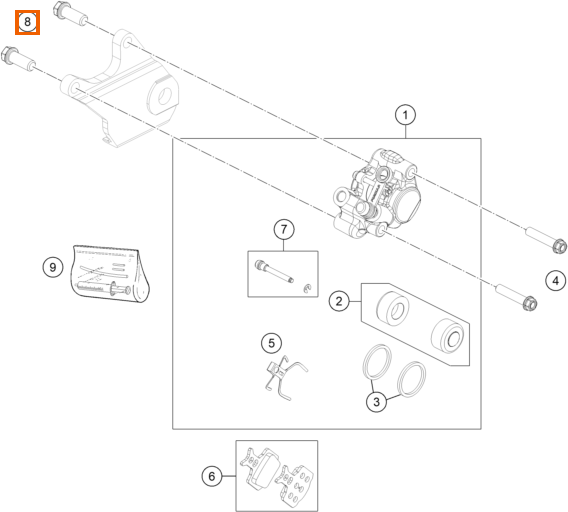 Śruba sześciokątna z kołnierzem M8x20 TX40