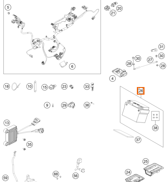 BATERIA 12 V / 24 WH
