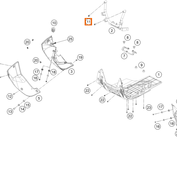 Śruba sześciokątna z kołnierzem M8x40