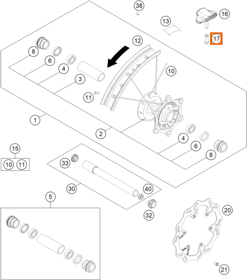 Nakrętka blokady opony