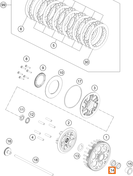 Łożysko igiełkowe K 25x29x10