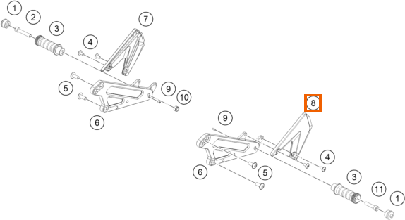 Osłona pięty prawa