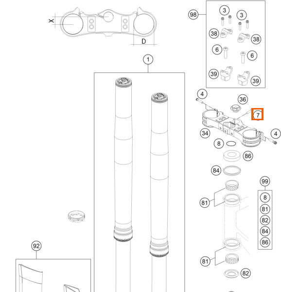 Śruba sześciokątna z kołnierzem M8x25