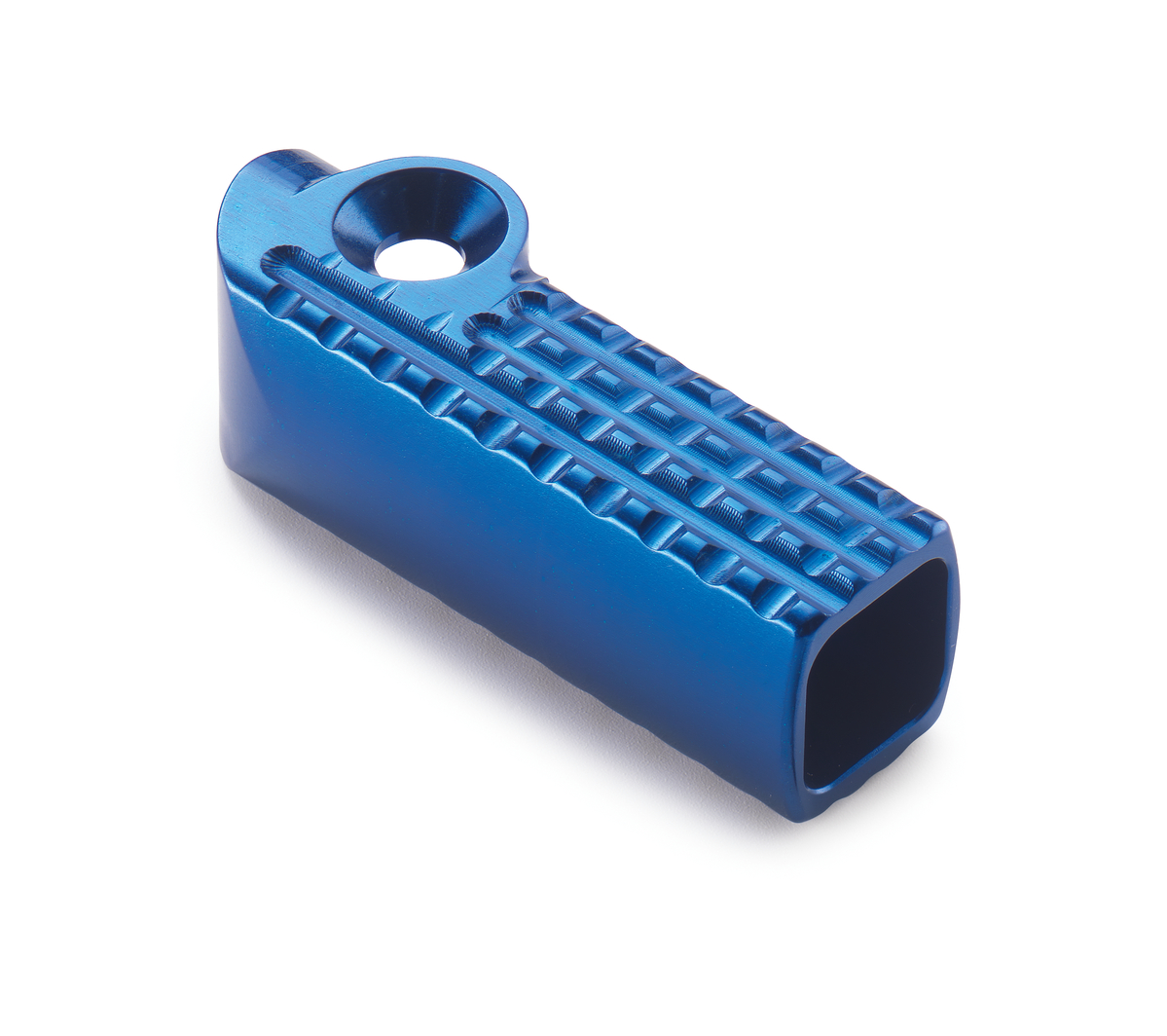 Płytka podnóżka dźwigni zmiany biegów aluminiowa anodowana niebieska