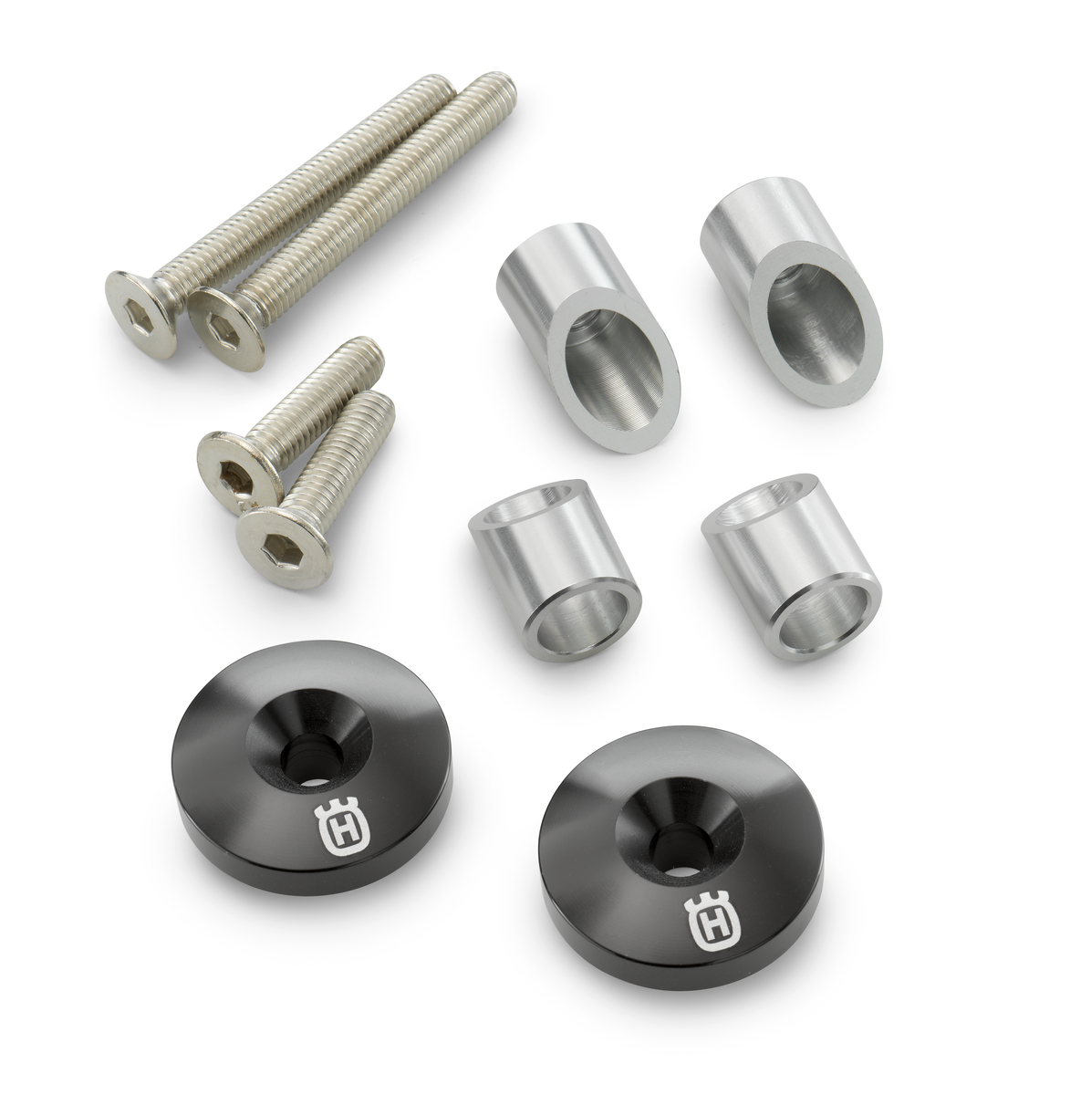 Zaślepki kierownicy aluminiowe anodowane czarne