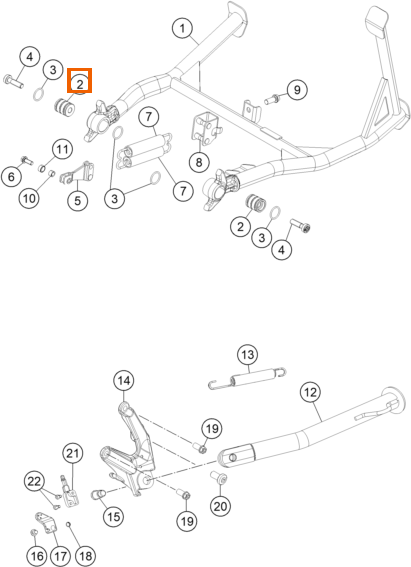 Tuleja podpórki centralnej