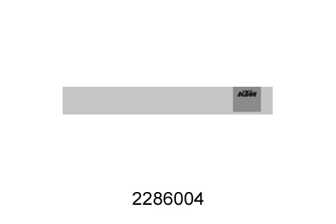 Naklejka KTM na panel narzędziowy