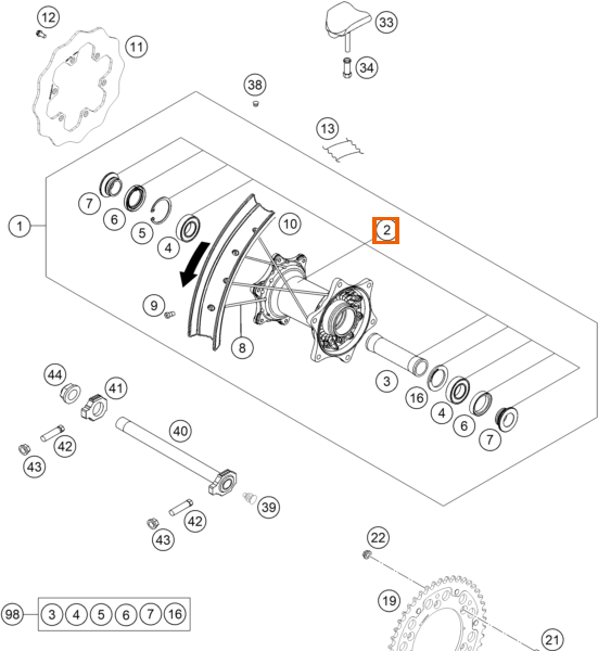 Piasta tylnego koła