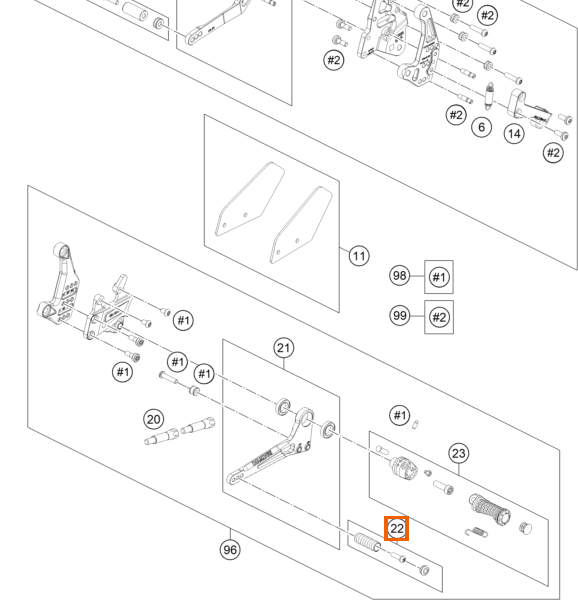 Płytka podnóżka dźwigni zmiany biegów