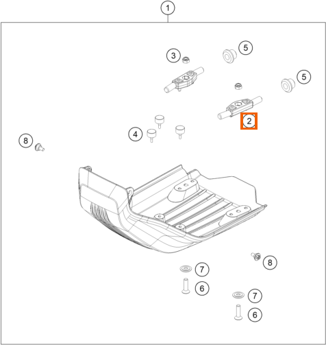 Uchwyt osłony pod silnik