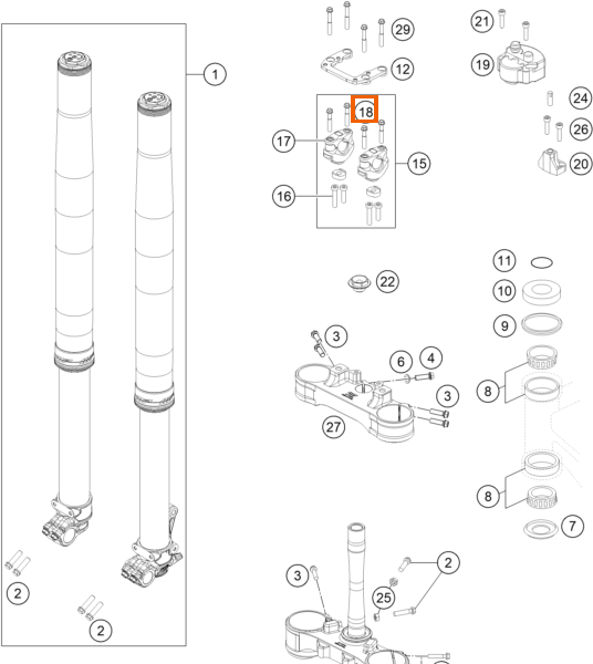 Śruba sześciokątna z kołnierzem M8x45 TX40