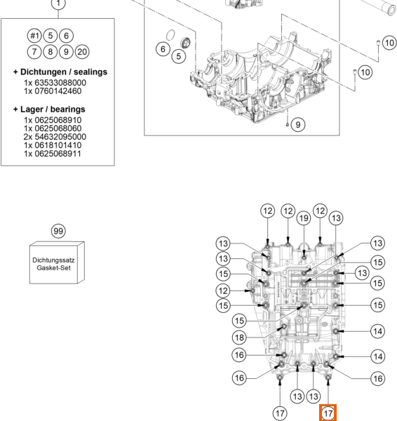 Śruba sześciokątna z kołnierzem M8x55 TX40