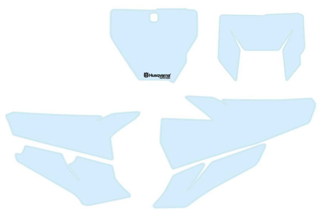 Tła numerów startowych