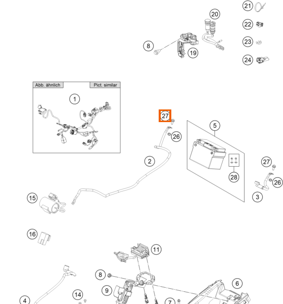 Śruba sześciokątna z kołnierzem M5x12