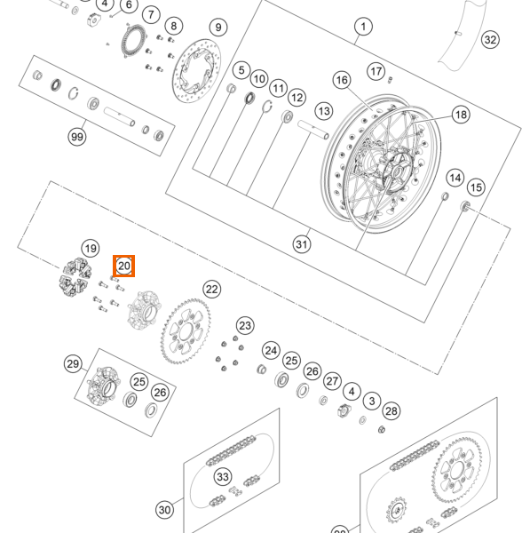 Specjalna śruba M8x25
